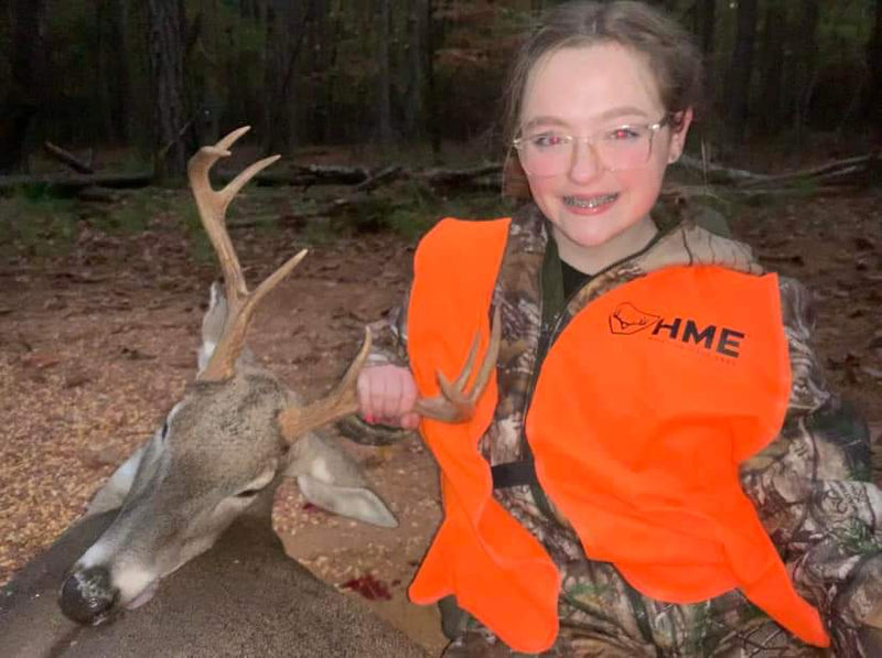 Awesome buck for a young lady hunter